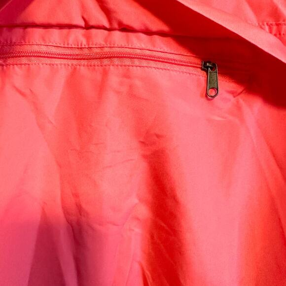 Champion Pink Packable Windbreaker Jacket Water Resistant Mirrored Logo Size M - Picture 7 of 13